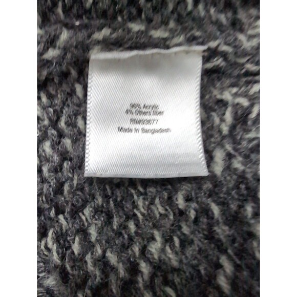 St. John's Bay Women's Gray Cable Knit Cardigan Sweater Button Up XL Cottagecore - Picture 6 of 9